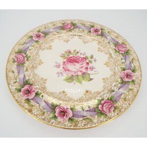 Vintage Royal Staffordshire Clarice Cliff Miniver Rose 10.5" Plate England